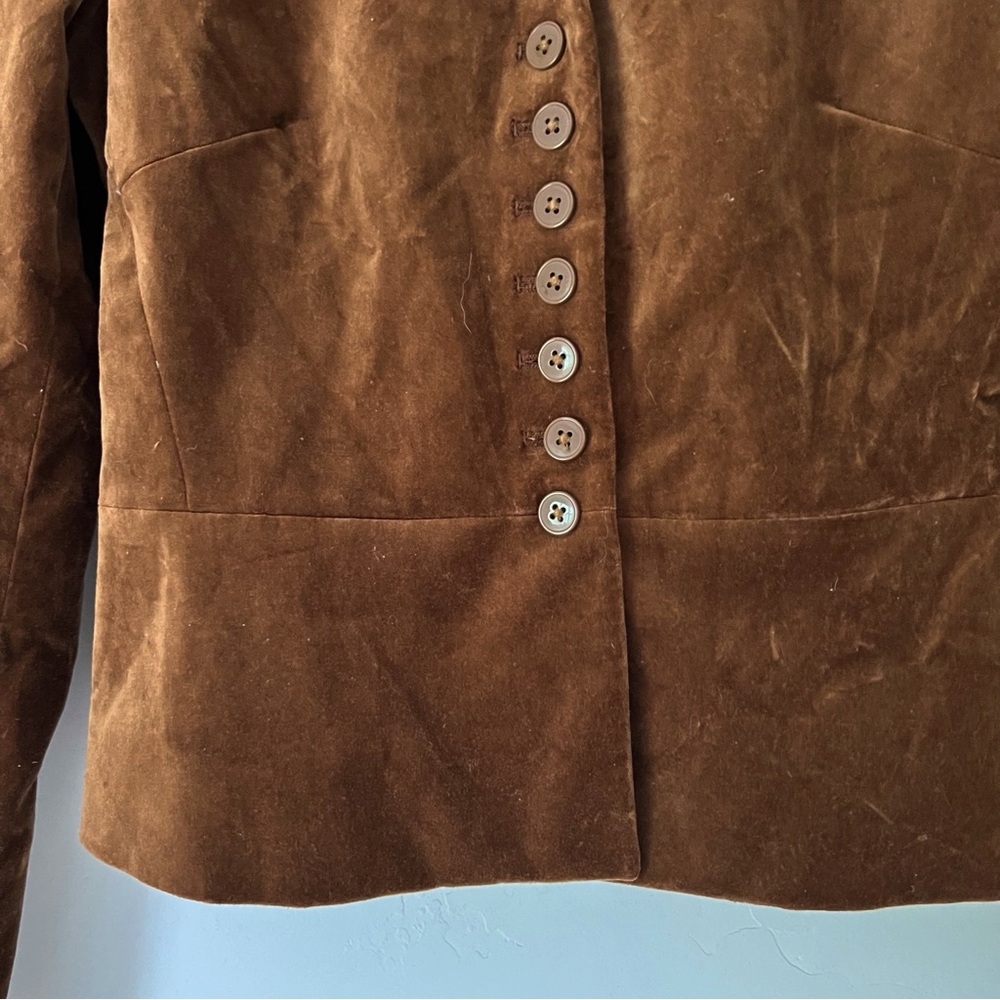 GAP Victorian Brown Velvet Blazer - Picture 4 of 4